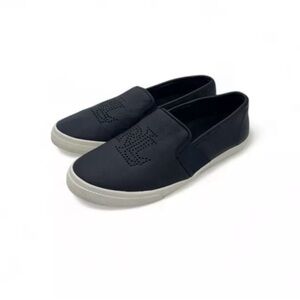 Women’s Lauren Ralph Lauren Jarrett Slip-on Sneakers Leather Navy Blue Size 10